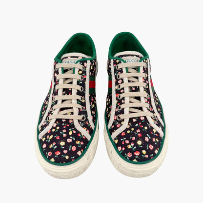 Gucci Tennis 1977 Liberty London Floral Canvas Sneakers Size 40