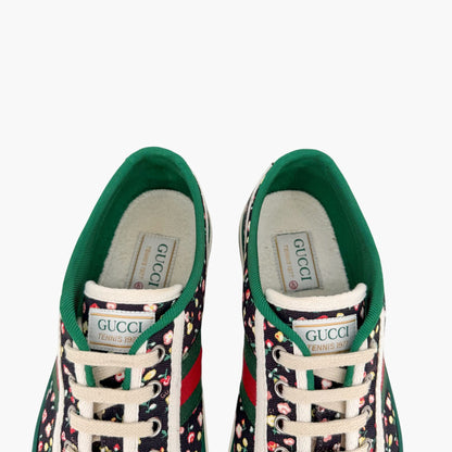 Gucci Tennis 1977 Liberty London Floral Canvas Sneakers Size 40