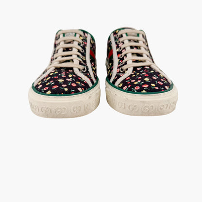 Gucci Tennis 1977 Liberty London Floral Canvas Sneakers Size 40