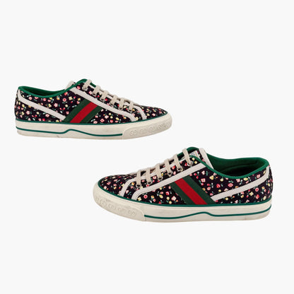 Gucci Tennis 1977 Liberty London Floral Canvas Sneakers Size 40