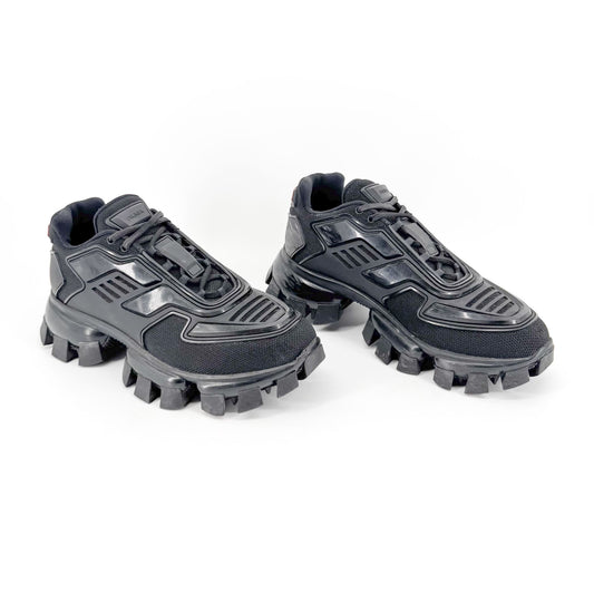 Prada Cloudbust Thunder Lug Sole Sneakers in Black Technical Fabric Men's 5.5 EU 39.5