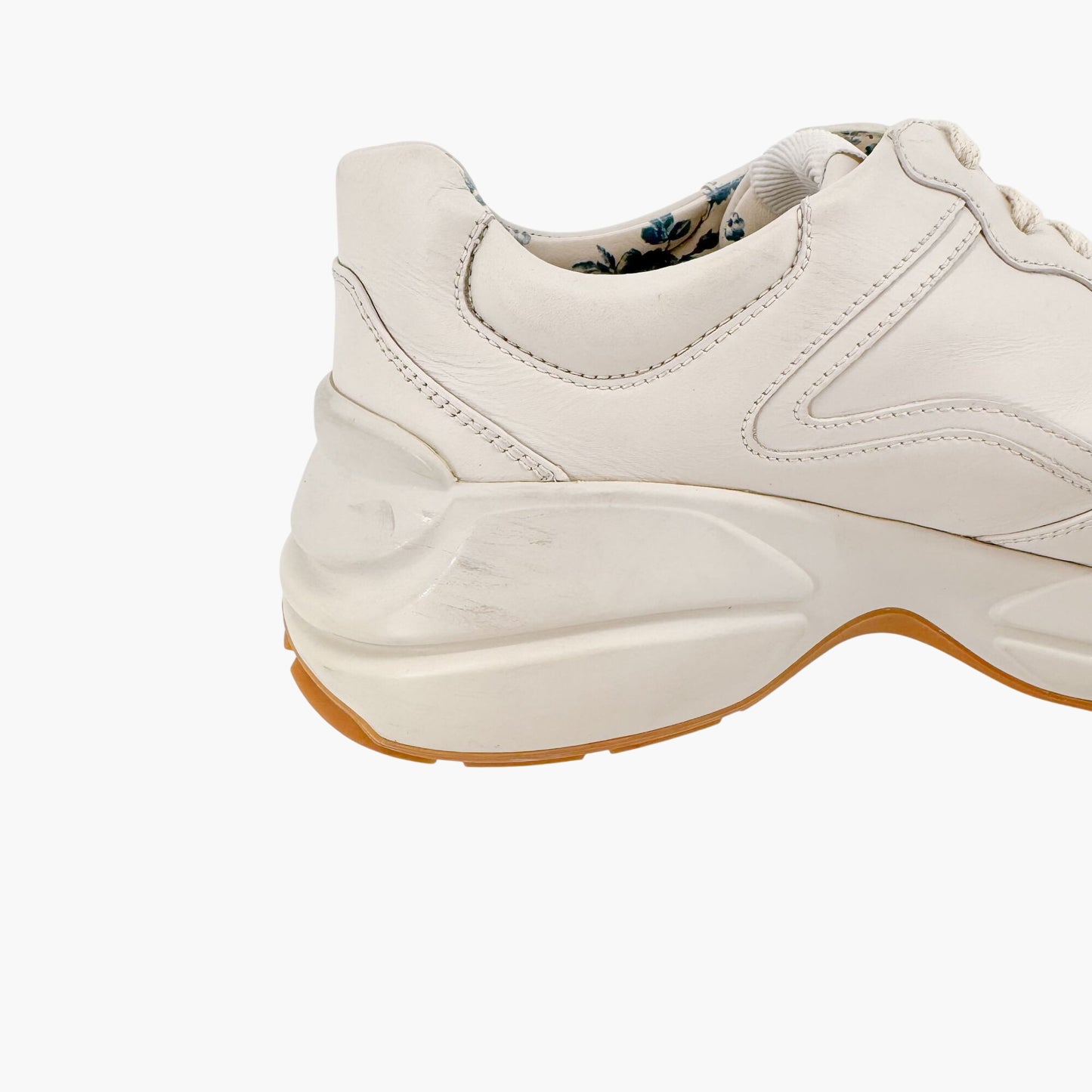 Gucci Rhyton Rainbow Glitter Sneakers in Beige Leather Size 38.5