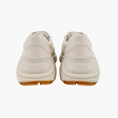 Gucci Rhyton Rainbow Glitter Sneakers in Beige Leather Size 38.5
