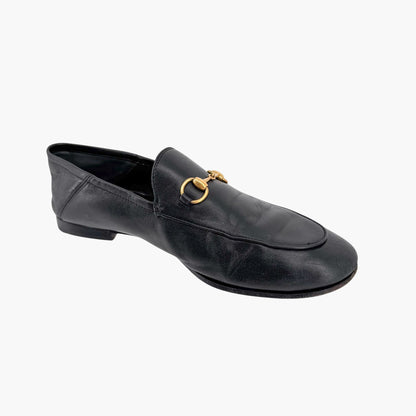 Gucci Brixton Horsebit Loafers in Black Leather – Size 39