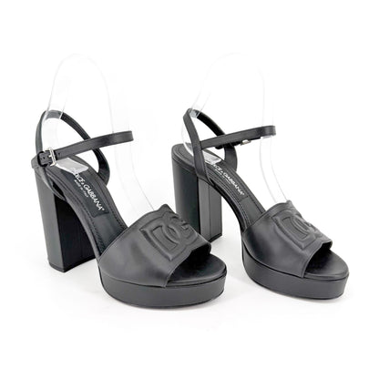 Dolce & Gabbana Keira Platform Sandals Black Size 38