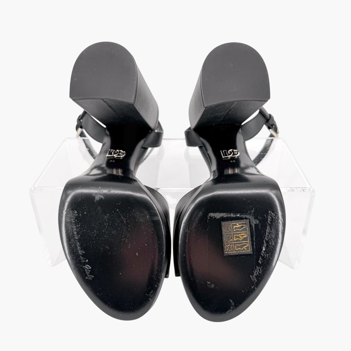 Dolce & Gabbana Keira Platform Sandals Black Size 38