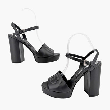 Dolce & Gabbana Keira Platform Sandals Black Size 38