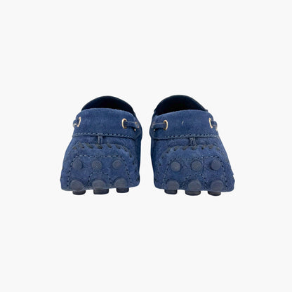 Louis Vuitton Gloria Loafers Blue Suede Size 40