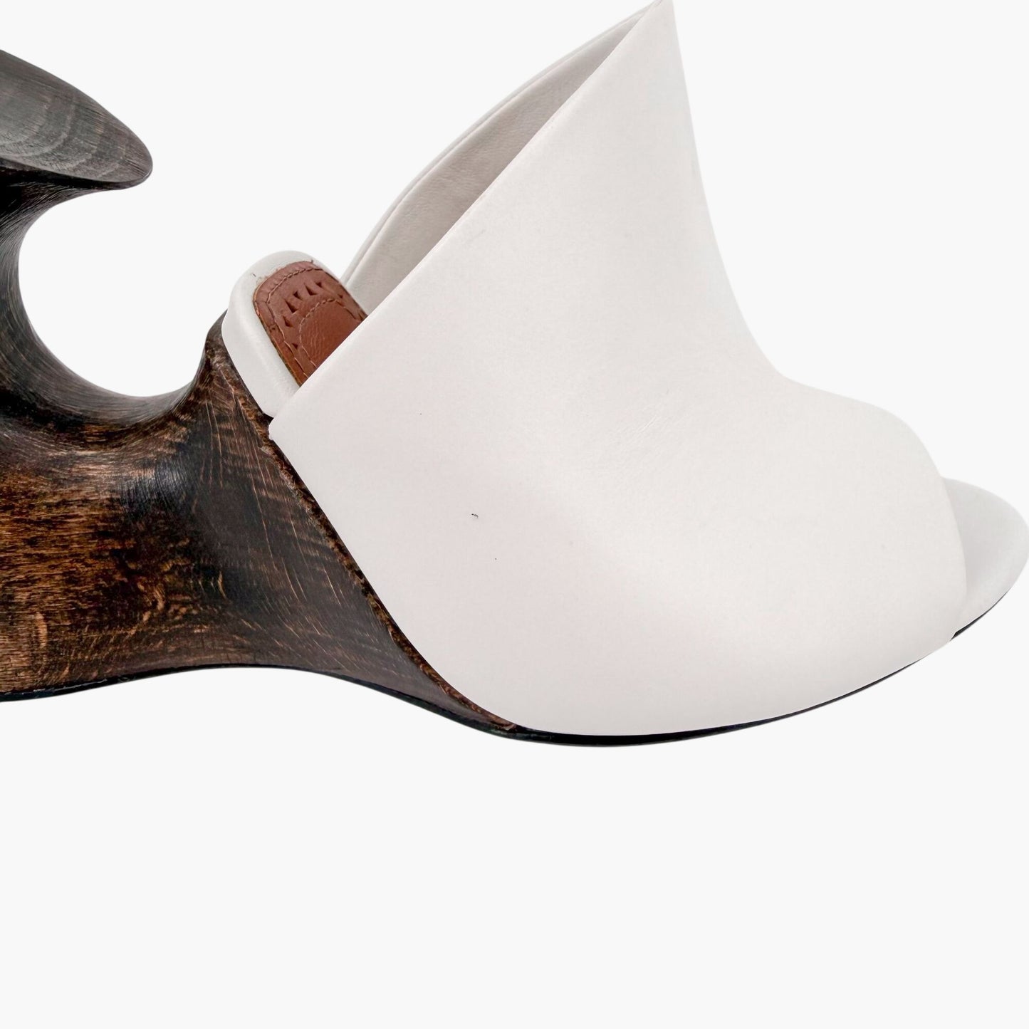 Alaïa La Sculpture Clog Mules White Size 38