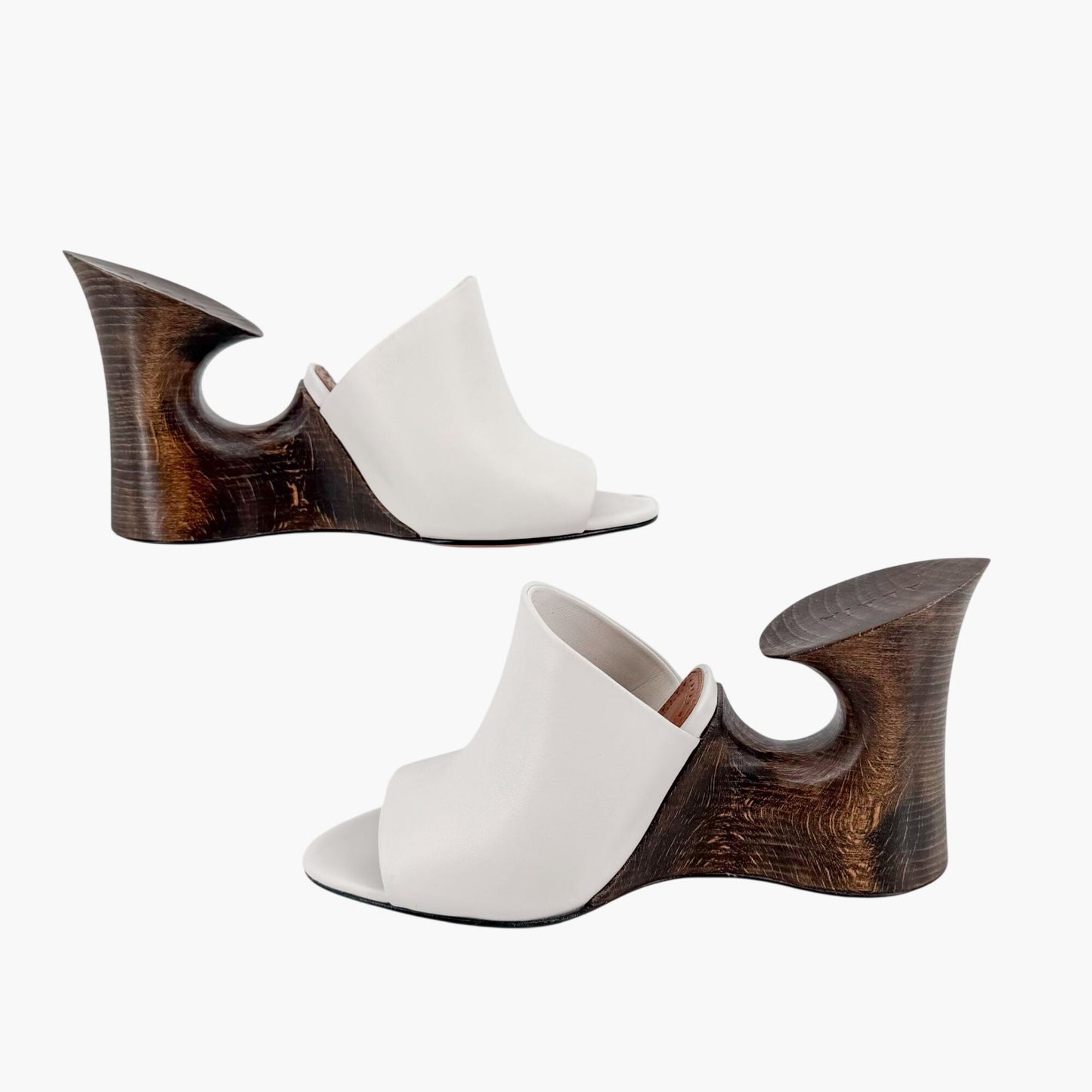 Alaïa La Sculpture Clog Mules White Size 38