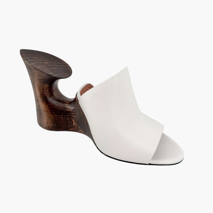 Alaïa La Sculpture Clog Mules White Size 38