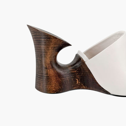 Alaïa La Sculpture Clog Mules White Size 38