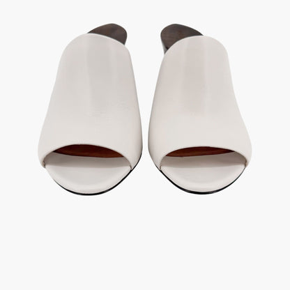 Alaïa La Sculpture Clog Mules White Size 38