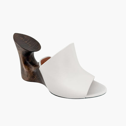 Alaïa La Sculpture Clog Mules White Size 38