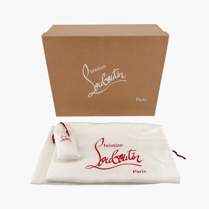 Christian Louboutin Sharkina Sneakers in White Mesh & Red Psychic Patent – Size 39.5