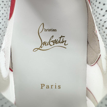 Christian Louboutin Sharkina Mesh & Patent Leather Sneakers White/Red – Size 40