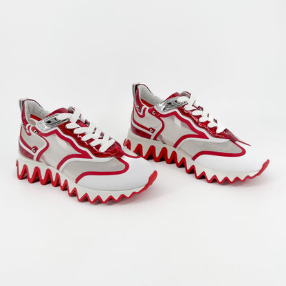 Christian Louboutin Sharkina Sneakers White Red Size 37