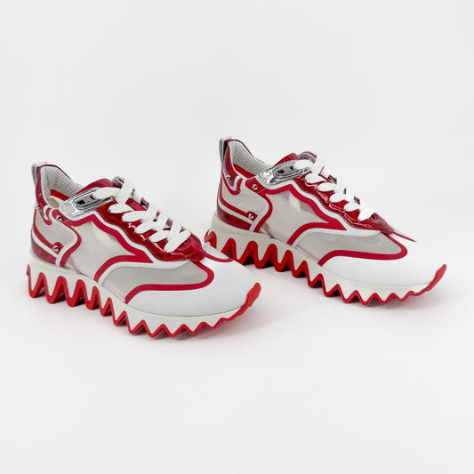 Christian Louboutin Sharkina Sneakers White Red Size 37