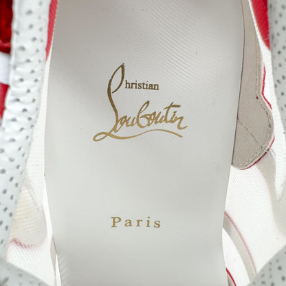 Christian Louboutin Sharkina Sneakers White Red Size 37
