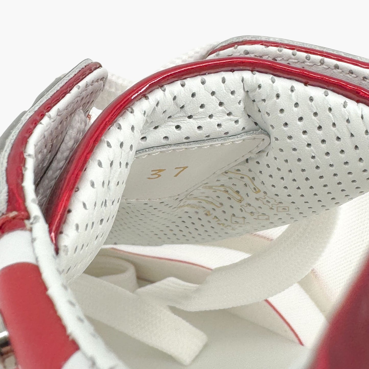 Christian Louboutin Sharkina Sneakers White Red Size 37