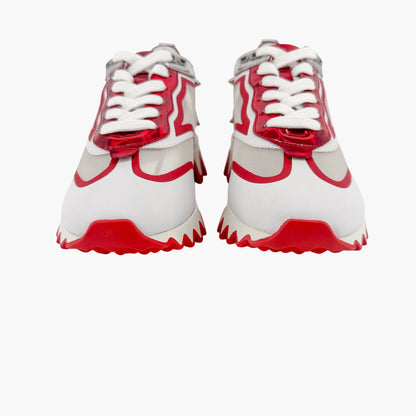 Christian Louboutin Sharkina Sneakers White Red Size 37