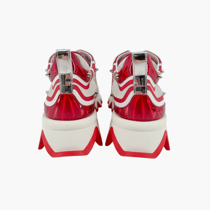 Christian Louboutin Sharkina Sneakers White Red Size 37