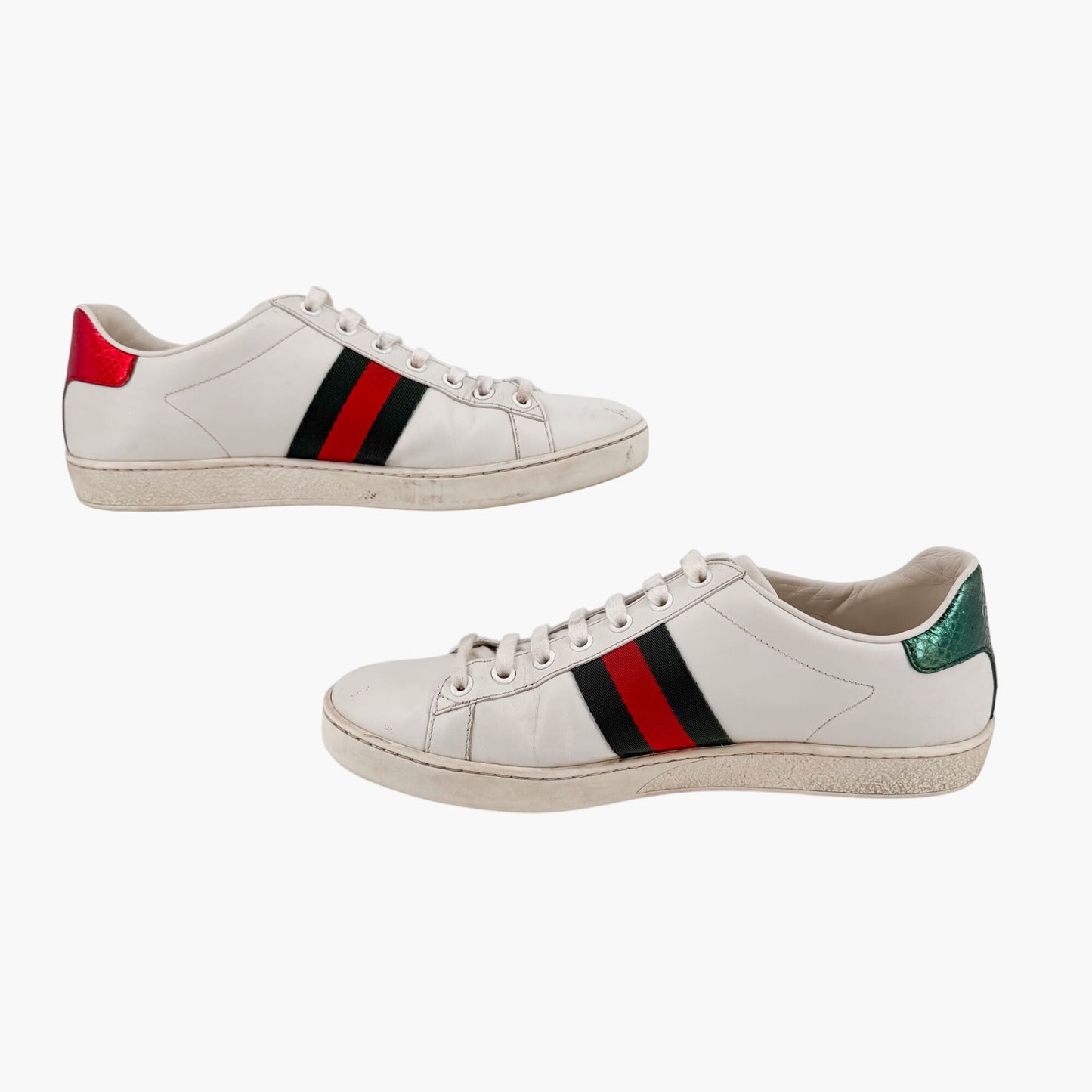 Gucci Ace Bee Embroidered Sneakers White Size 39