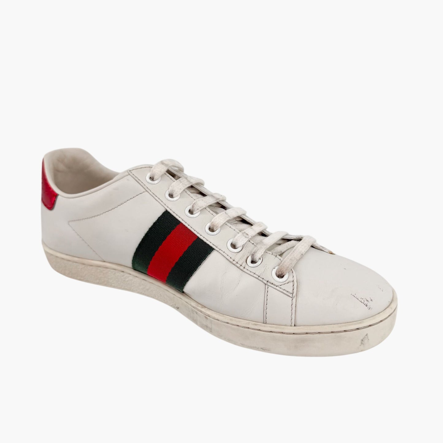 Gucci Ace Bee Embroidered Sneakers White Size 39