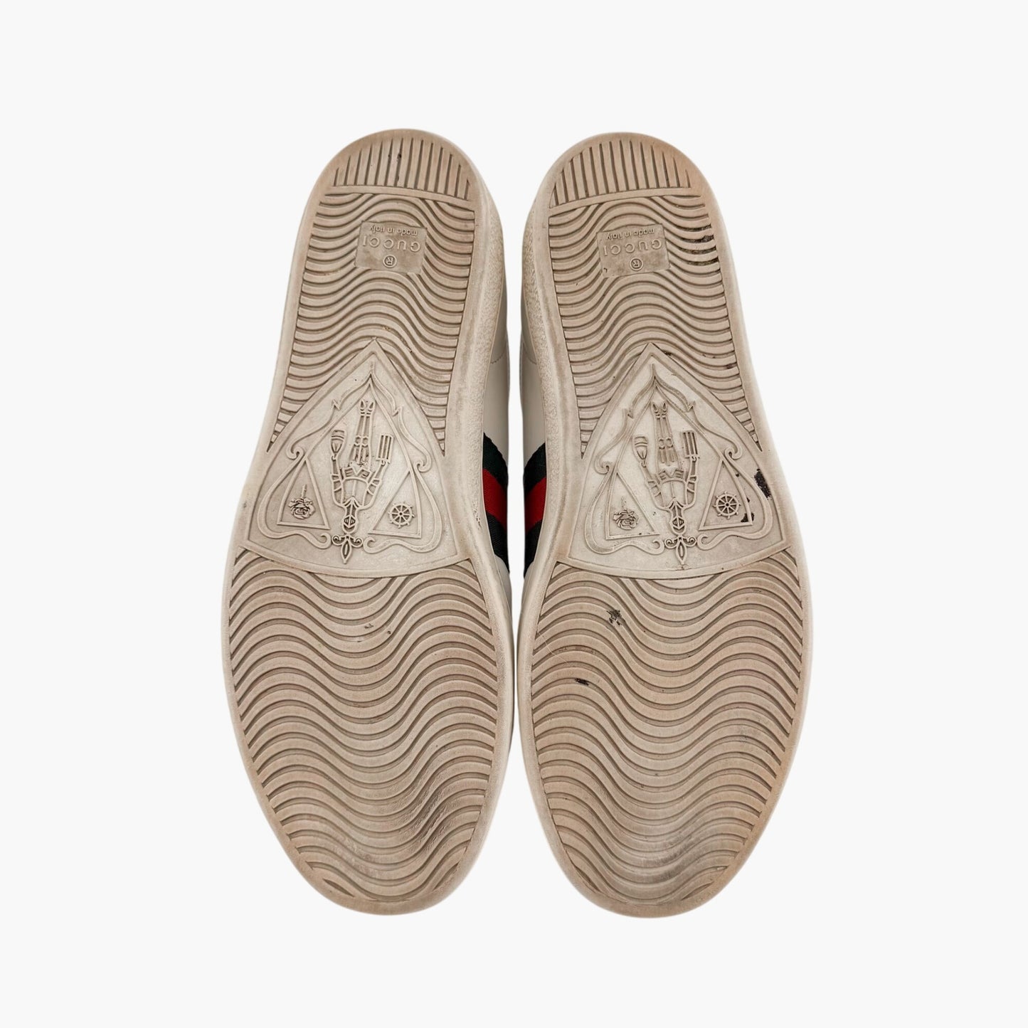 Gucci Ace Bee Embroidered Sneakers White Size 39