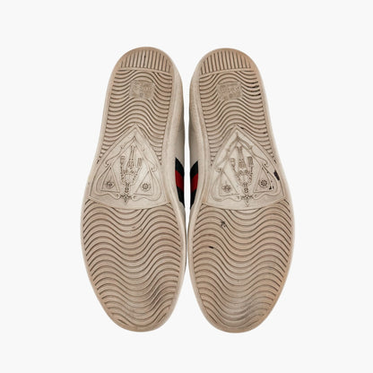 Gucci Ace Bee Embroidered Sneakers White Size 39