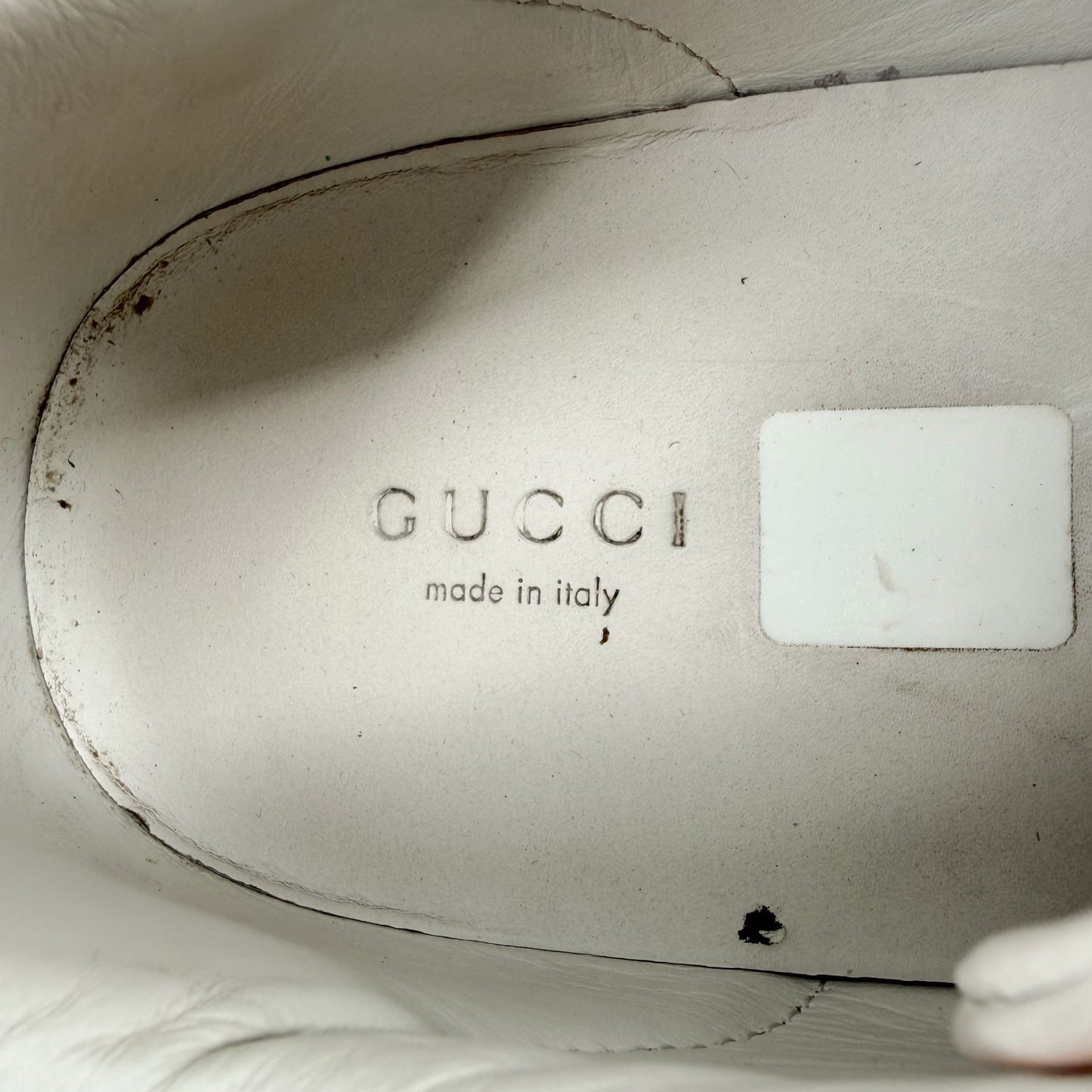 Gucci Ace Bee Embroidered Sneakers White Size 39
