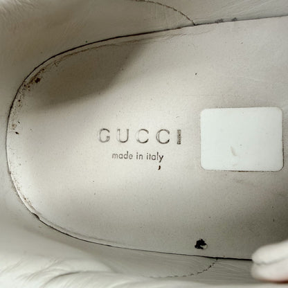 Gucci Ace Bee Embroidered Sneakers White Size 39
