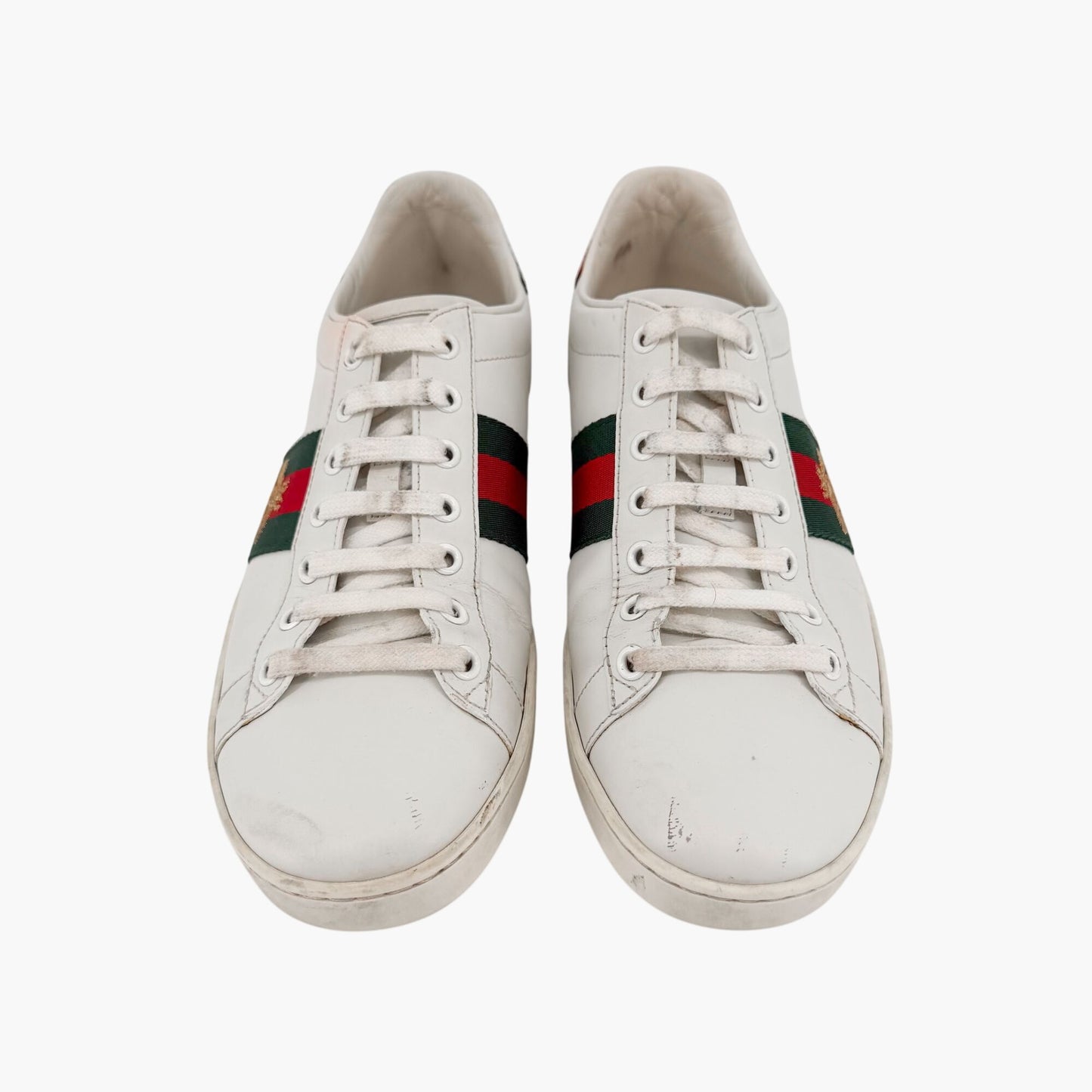 Gucci Ace Bee Embroidered Sneakers White Size 39
