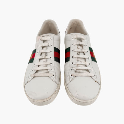 Gucci Ace Bee Embroidered Sneakers White Size 39