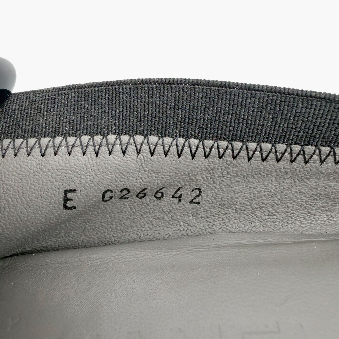 Chanel Metallic Gray CC Cap Toe Ballet Flats Size 38