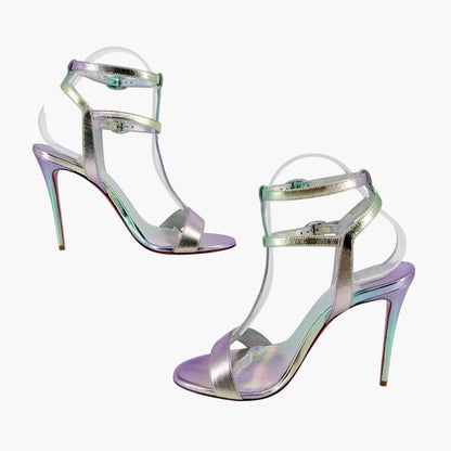 Christian Louboutin Mara 100 Gradient Sandals Purple/Green 38
