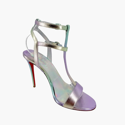 Christian Louboutin Mara 100 Gradient Sandals Purple/Green 38