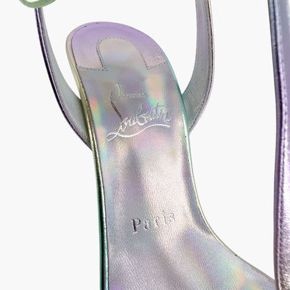 Christian Louboutin Mara 100 Gradient Sandals Purple/Green 38