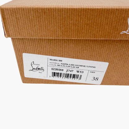 Christian Louboutin Mara 100 Gradient Sandals Purple/Green 38