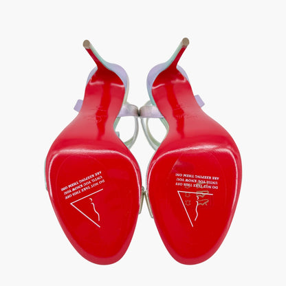 Christian Louboutin Mara 100 Gradient Sandals Purple/Green 38