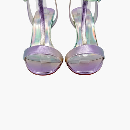 Christian Louboutin Mara 100 Gradient Sandals Purple/Green 38