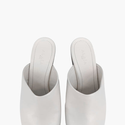 Alaïa Le Sabot Studded Clogs White Leather Size 39