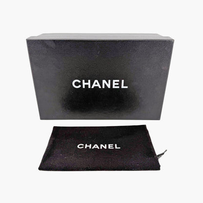 Chanel Quilted Toe Ring Sandals Silver Size 36.5