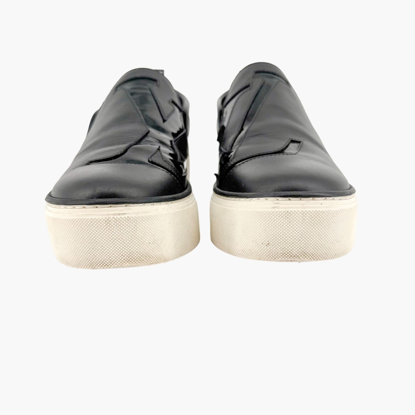 Louis Vuitton Moonwalk LV Slip On Sneakers in Black Leather Size 36