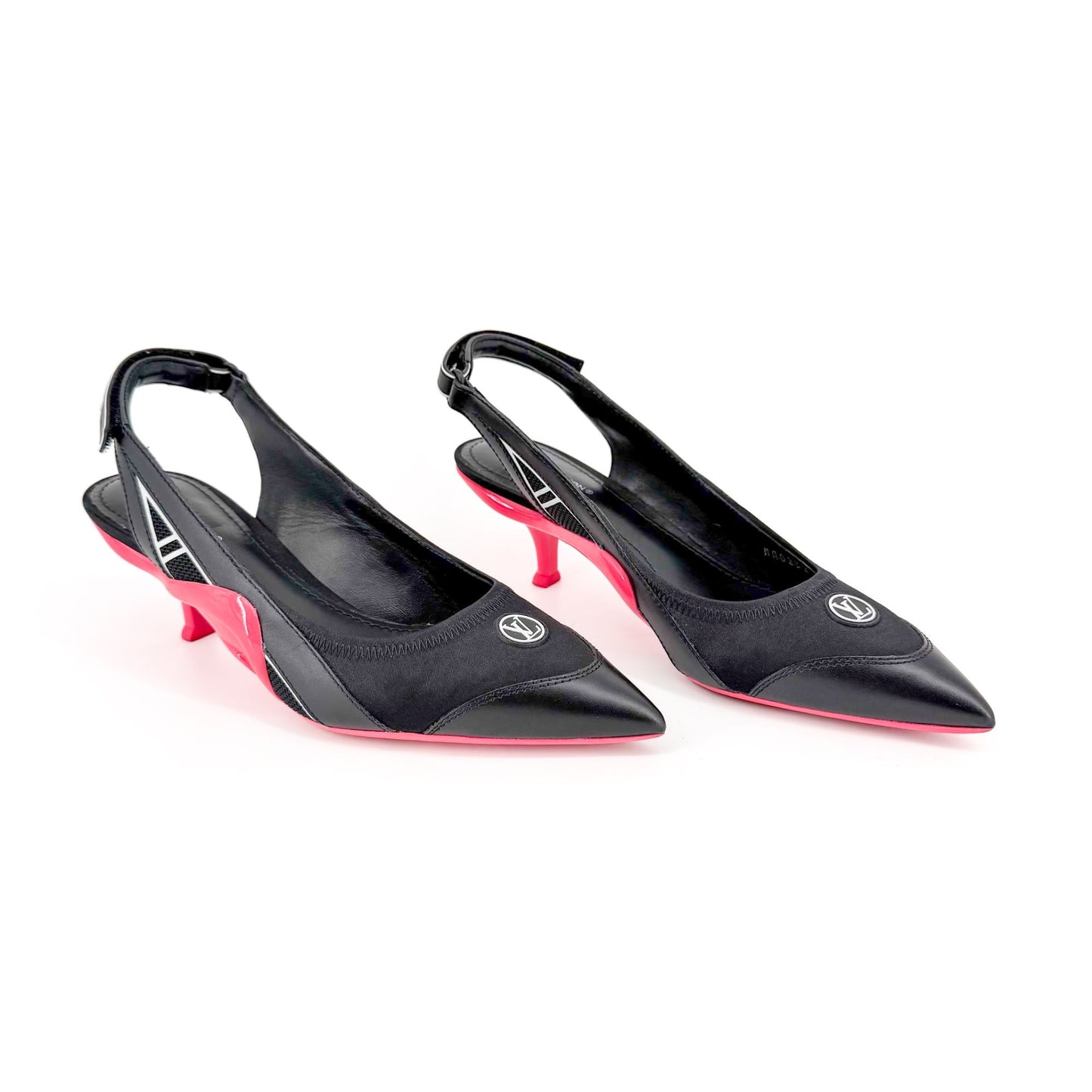 Louis Vuitton Archlight Slingback Pumps Black Size 37.5