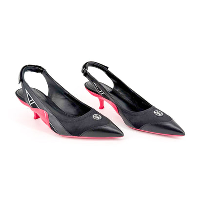 Louis Vuitton Archlight Slingback Pumps Black Size 37.5
