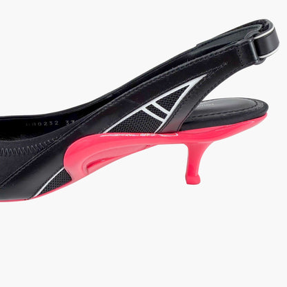 Louis Vuitton Archlight Slingback Pumps Black Size 37.5