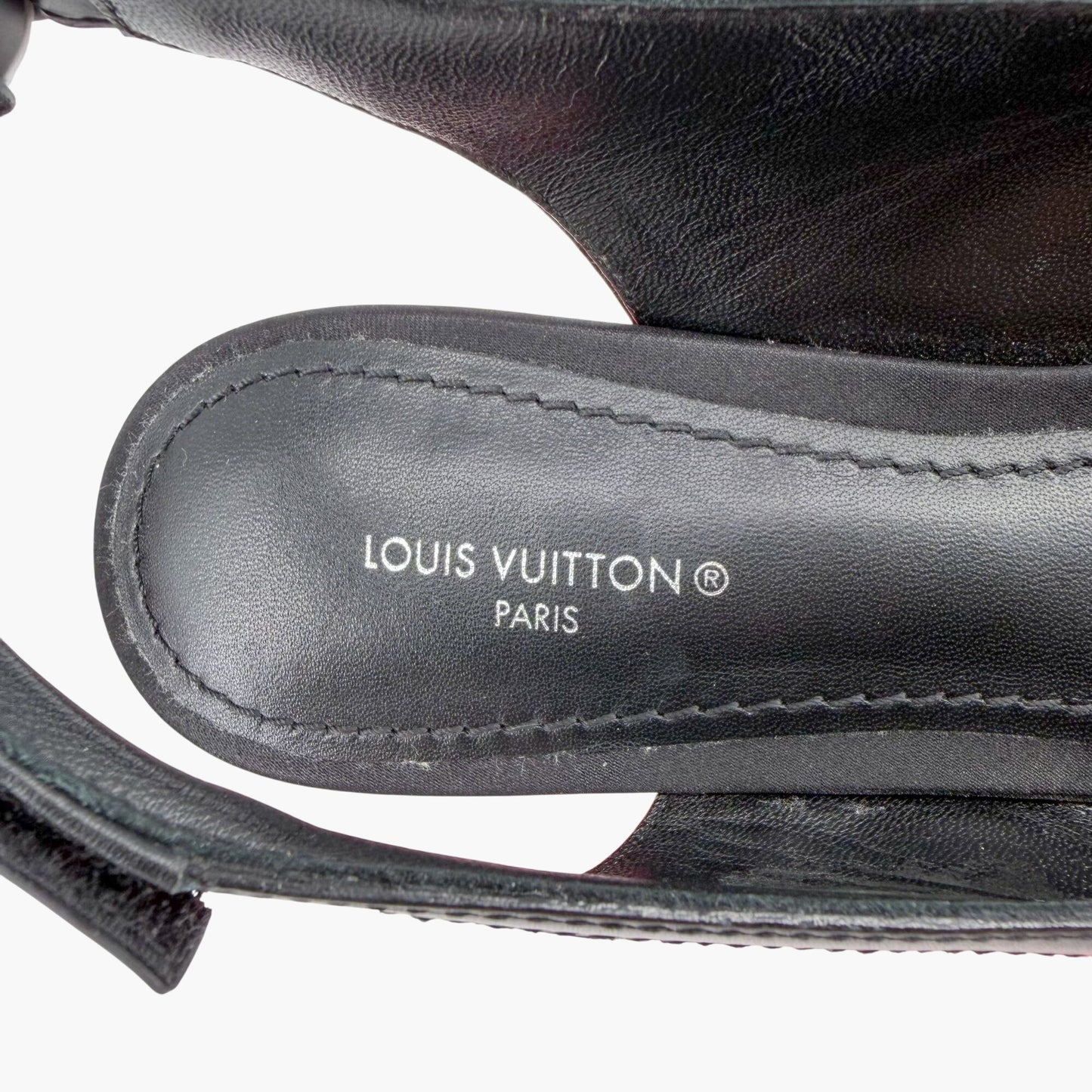 Louis Vuitton Archlight Slingback Pumps Black Size 37.5