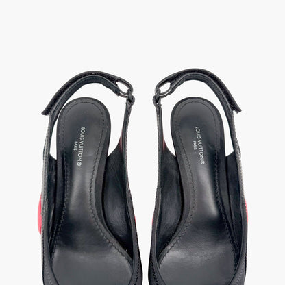 Louis Vuitton Archlight Slingback Pumps Black Size 37.5