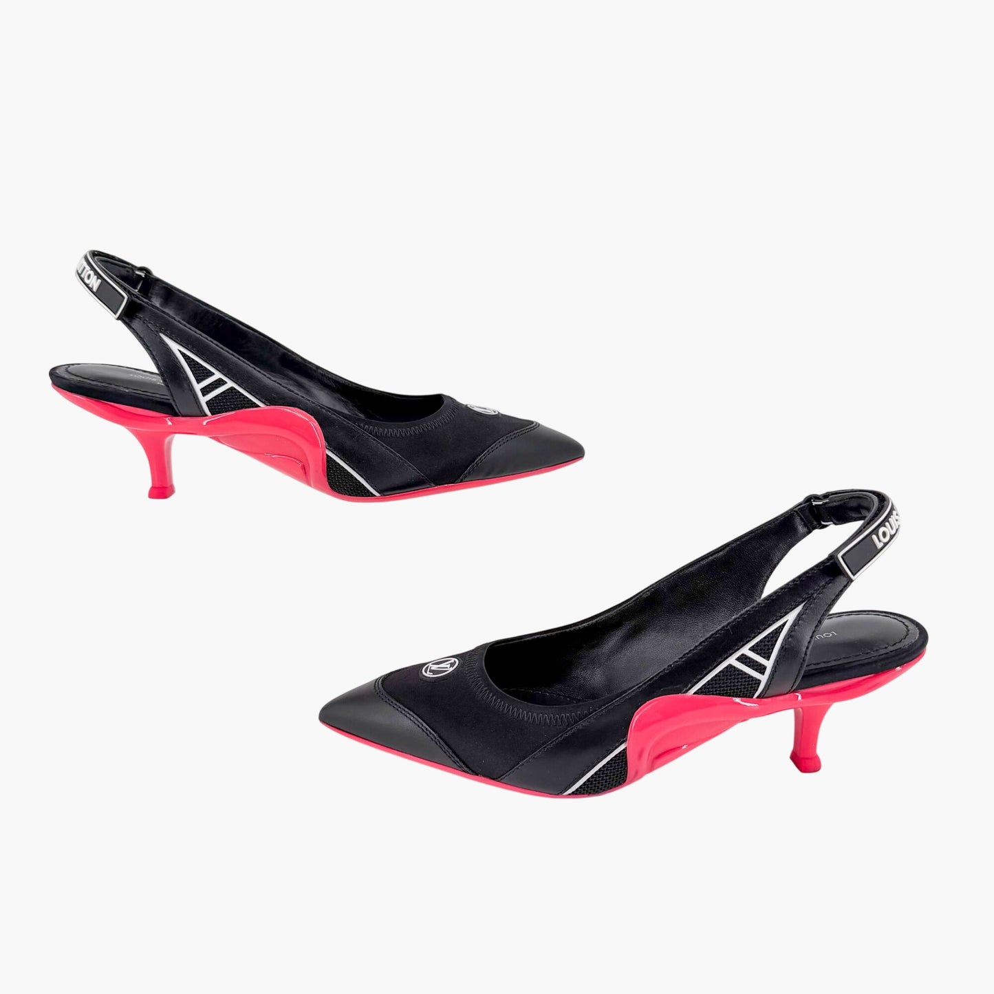 Louis Vuitton Archlight Slingback Pumps Black Size 37.5